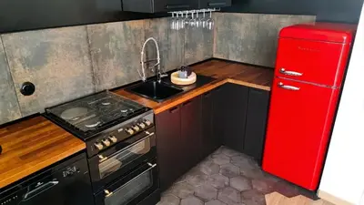 Cuisine ou kitchenette dans l'établissement Cocon cosy hyper-centre idéal 4 personnes