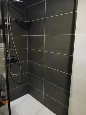 Salle de bains dans l'établissement une Chambre meublé chez habitant