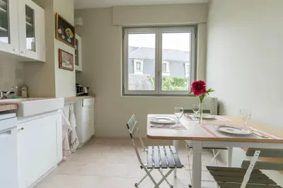 Cuisine ou kitchenette dans l'établissement Luxe et déco anglaise Tours centre Loire Valley
