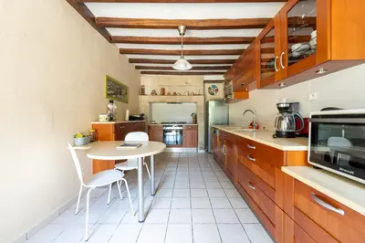 Cuisine ou kitchenette dans l'établissement Longère Spa & Bien-être