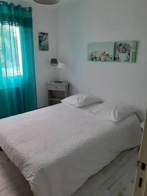 Un ou plusieurs lits dans un hébergement de l'établissement Chambre d'hôte bord de Loire