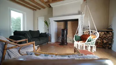 Coin salon dans l'établissement La Longère