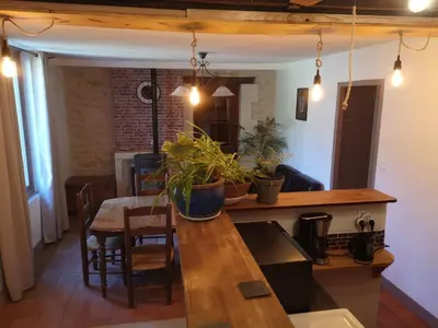 Coin salon dans l'établissement Le PITROU entre Beauval et Chenonceau