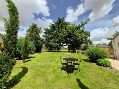 Jardin de l'établissement Gîte tout confort près des châteaux de la Loire avec jardin privé et borne de recharge électrique - FR-1-381-583