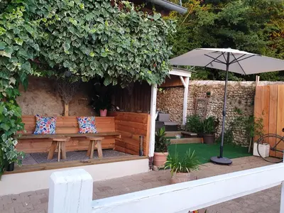 Jardin de l'établissement L 'appartement du Rocher