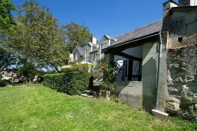 Jardin de l'établissement Huis op een eiland in de Loire