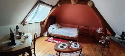 Coin salon dans l'établissement agréables chambres d'hôtes près du centre ville avec jardin