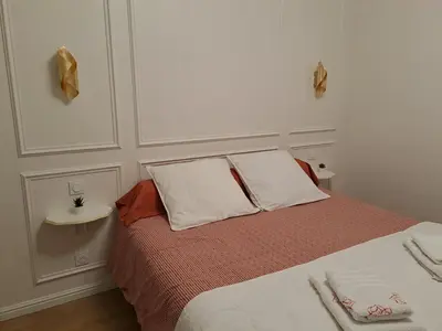 Un ou plusieurs lits dans un hébergement de l'établissement Le Relais du Golf- Château de la Touche