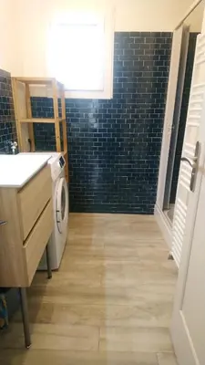 Salle de bains dans l'établissement Le domaine du Clair Mont entre Beauval et châteaux