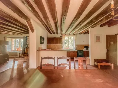 Coin salon dans l'établissement Moulin de la Caluyére