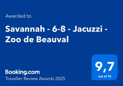 Certificat, récompense, panneau ou autre document affiché dans l'établissement Savannah - 6-8 - Jacuzzi - Zoo de Beauval
