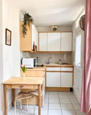 Cuisine ou kitchenette dans l'établissement Superbe studio en hypercentre