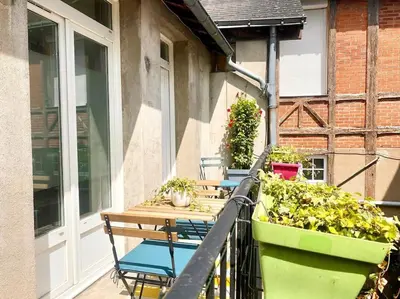 Balcon ou terrasse dans l'établissement Superbe studio en hypercentre