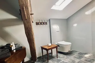 Salle de bains dans l'établissement Maison Adrienne
