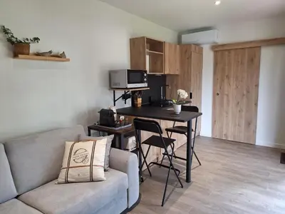 Cuisine ou kitchenette dans l'établissement l'Escapade Montaise spa privé