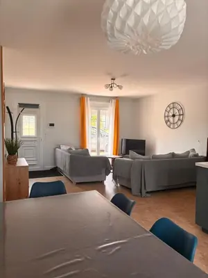 Coin salon dans l'établissement La maison Opale, 10 mn du Zoo de Beauval