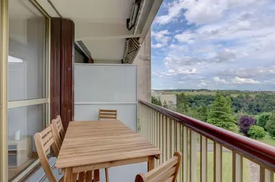 Balcon ou terrasse dans l'établissement L'Écrin d'Elteville - Charmant studio