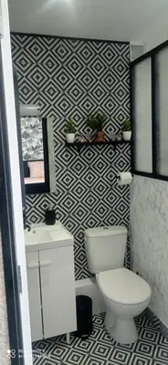 Salle de bains dans l'établissement Studio le Trésor d'amour