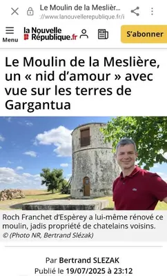 Plan de l'établissement Moulin à vent romantique et atypique en Touraine