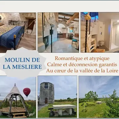 Moulin à vent romantique et atypique en Touraine