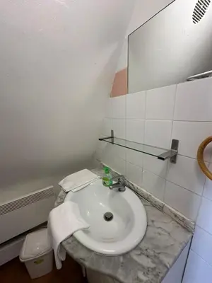 Salle de bains dans l'établissement Gîtes Place Plumereau de Tours