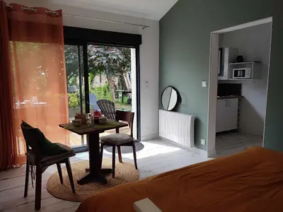 Cuisine ou kitchenette dans l'établissement Le Bulloire