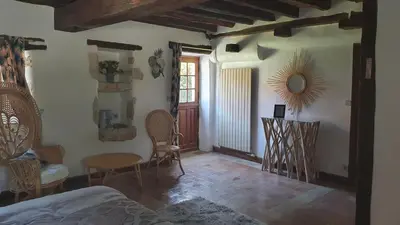 Un ou plusieurs lits dans un hébergement de l'établissement Le domaine du chêne vert