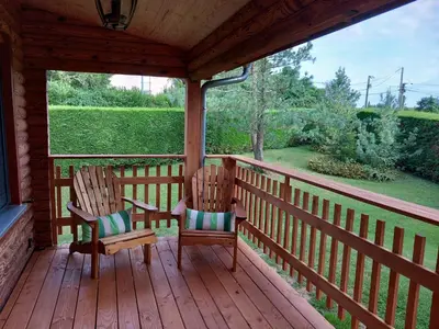 Balcon ou terrasse dans l'établissement Chalet des Echappées Belles