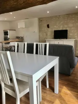Cuisine ou kitchenette dans l'établissement Gite de nounours à beauval