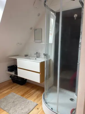 Salle de bains dans l'établissement Gite de Vendôme