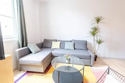 Coin salon dans l'établissement « AU VINCI VERT » Appartement 4 pers. NEUF
