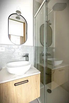 Salle de bains dans l'établissement Gîte de la Futaie-Maison de caractère au calme
