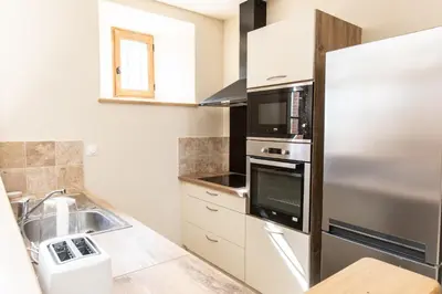 Cuisine ou kitchenette dans l'établissement Château de Conon - Gîte l'Écurie