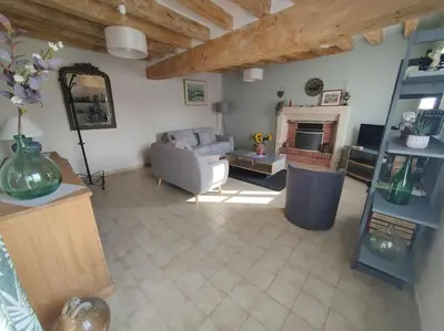 Cuisine ou kitchenette dans l'établissement Le trainefeuilles,confortable,chaleureux,200m du zoo