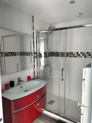 Salle de bains dans l'établissement Maison reposante