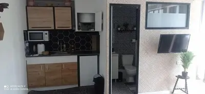 Cuisine ou kitchenette dans l'établissement Studio confortable à Noyers-sur-Cher - 30 m² - Parking