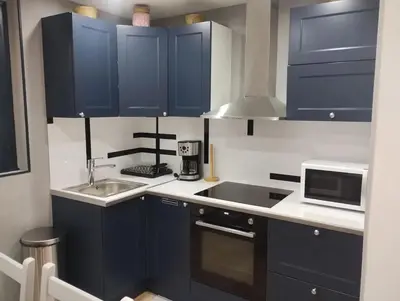 Cuisine ou kitchenette dans l'établissement Appartement charmant à Noyers-sur-Cher - 45 m² - Parking