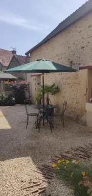 Terrasse ou espace extérieur de l'établissement Gîte de la Fontaine