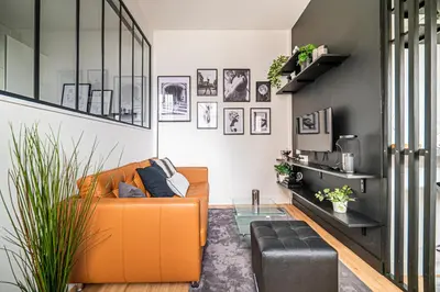 Coin salon dans l'établissement Le Modern Minimal