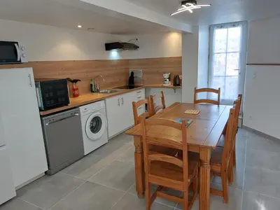 Cuisine ou kitchenette dans l'établissement Entre Tours et Loches