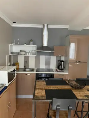 Cuisine ou kitchenette dans l'établissement Maison de plain-pied avec un grand jardin