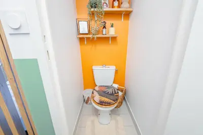 Salle de bains dans l'établissement Tiaré