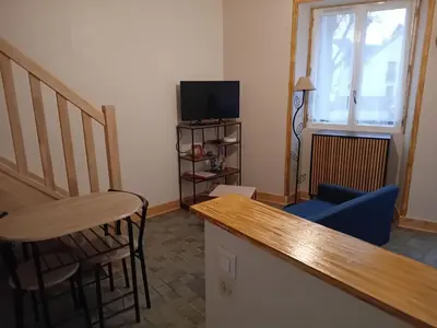 Télévision ou salle de divertissement dans l'établissement Maisons du château