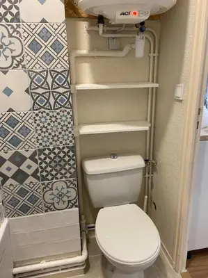 Salle de bains dans l'établissement Le Bohème studio central