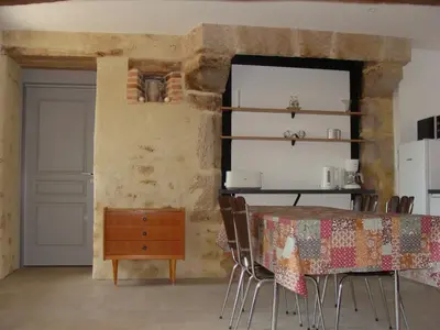 Coin salon dans l'établissement Gîte Coté Ruelle