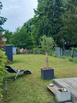 Jardin de l'établissement Lodge au vent