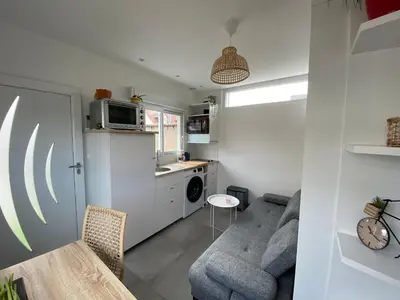 Cuisine ou kitchenette dans l'établissement gîte cosy Le Mans