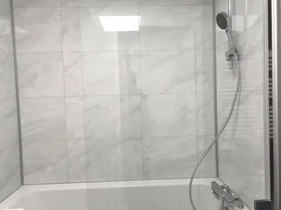 Salle de bains dans l'établissement Magnifique Studio Douillet