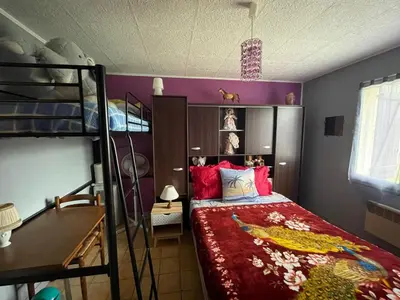 Un ou plusieurs lits dans un hébergement de l'établissement Chambre d'hôtes Lamidome
