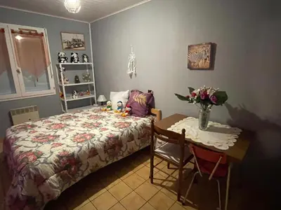 Un ou plusieurs lits dans un hébergement de l'établissement Chambre d'hôtes Lamidome